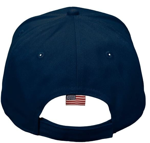 Make Alcatraz Great Again Hat TEXT Version Embroidered Adjustable NAVY BLUE Hat