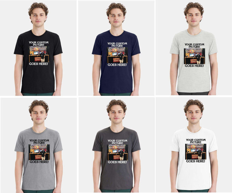 Customized  Firefighter or Trade T-shirt with your image on the front