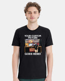 Firefighter Tshirt - Custom Image Firefighter Printed Tshirt with your image