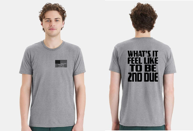 Firefighter Tshirt What's it feel like to be 2nd due Firefighter Short Sleeve