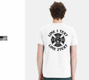 Firefighter T-Shirt Custom Maltese Cross with your text Short Sleeve Fire Shirt