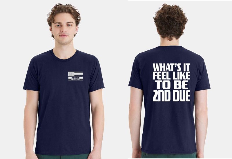 Firefighter Tshirt What's it feel like to be 2nd due Firefighter Short Sleeve