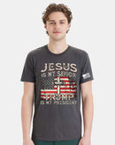 Trump Shirt Jesus is my Savior Trump is my President Shirt & Free Bumper Sticker