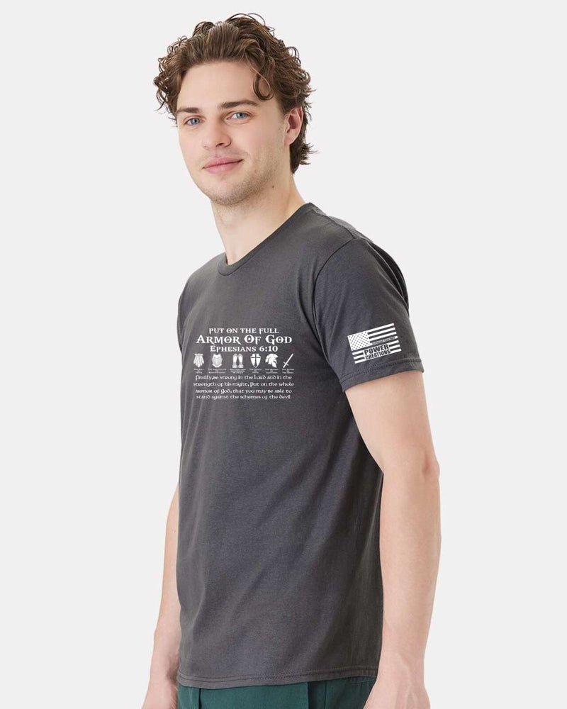 Men's Christian Tshirt Put on the full armor of God Short Sleeve Mens Tshirt