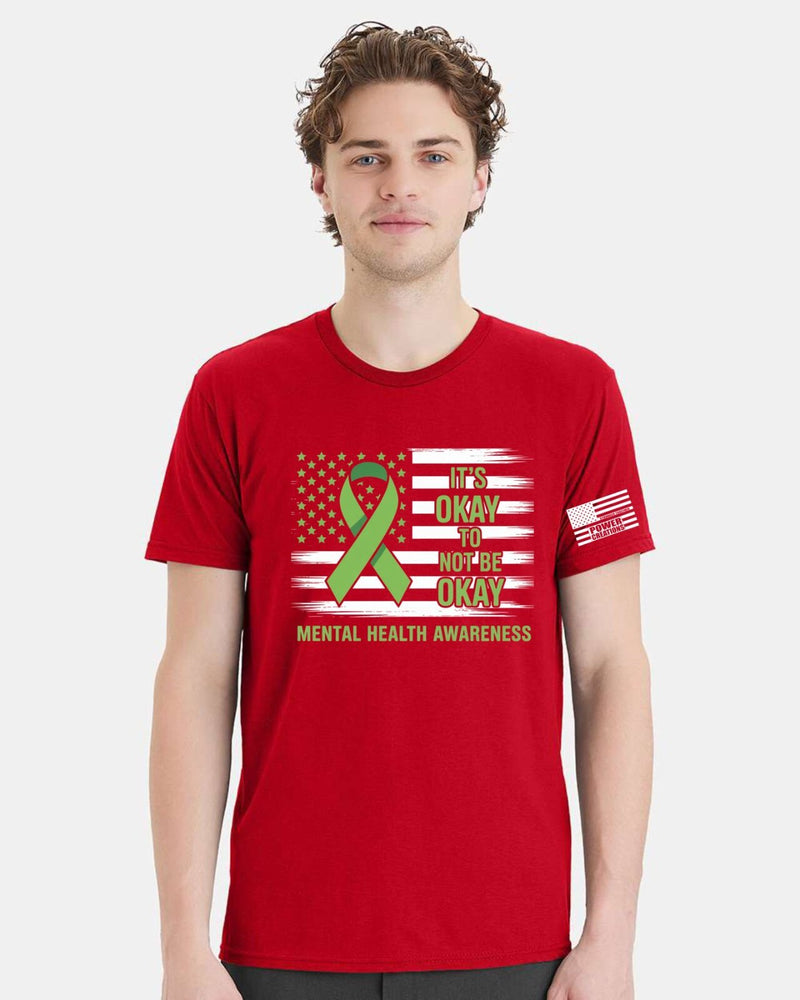Mental Health Awareness Tshirt - It's OK to NOT be OK Tshirt and FREE STICKER