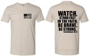 Christian Men's T-shirt Stand Fast in Faith Watch Be Strong Inspirational Tee