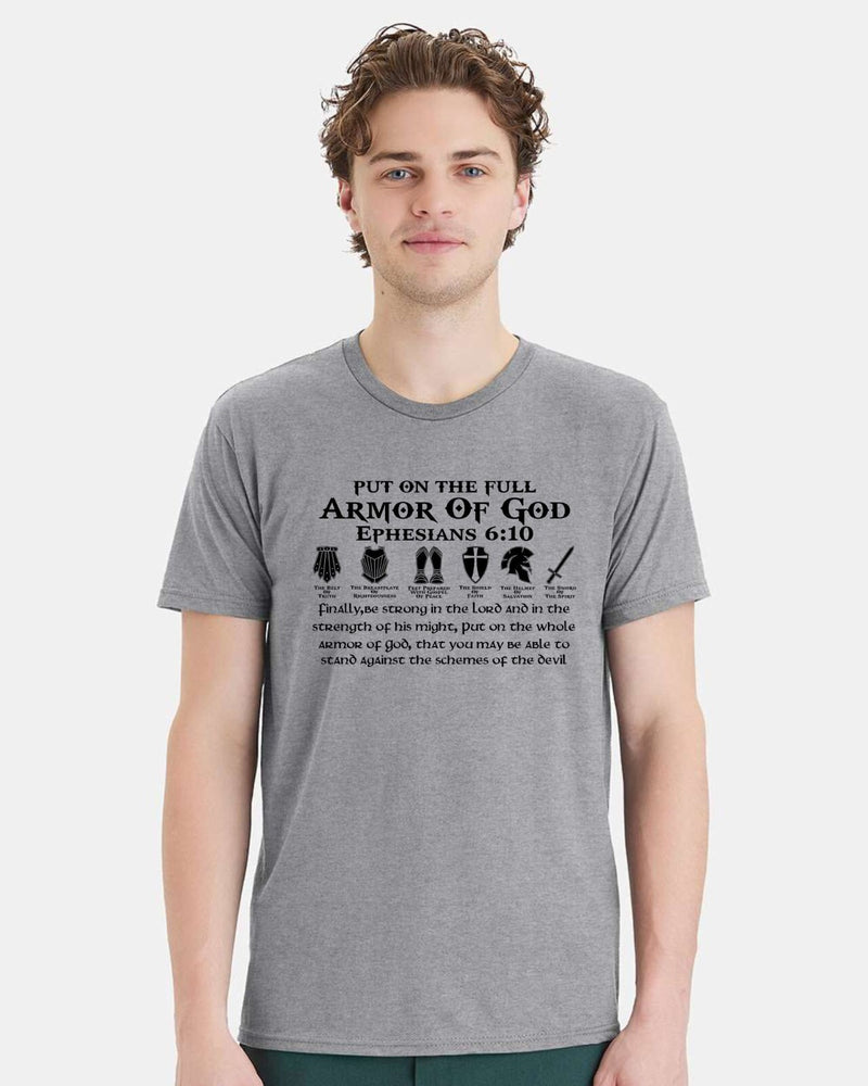 Men's Christian Tshirt Put on the full armor of God Short Sleeve Mens Tshirt