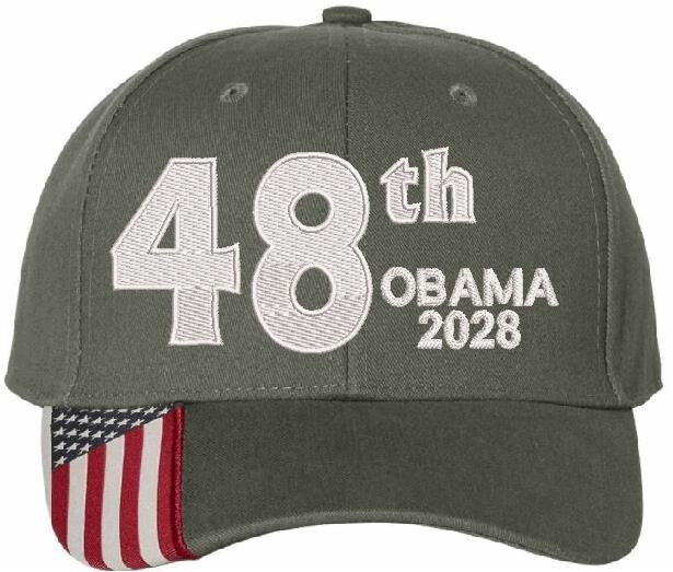 Obama 2028 Hat - Adjustable 48th President of the United States Embroidered Hat