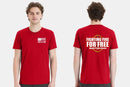 Firefighter T-shirt Fighting Fire for Free Printed Firefighter Shirt with Front