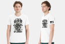 Christian Mens T-shirt Child of God Warrior Christ White Short Sleeve Shirt