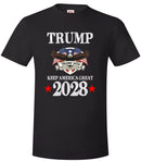 Trump 2028 Keep America Great American Flag Trump 2028 Unisex T-Shirt
