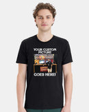 Customized  Firefighter or Trade T-shirt with your image on the front