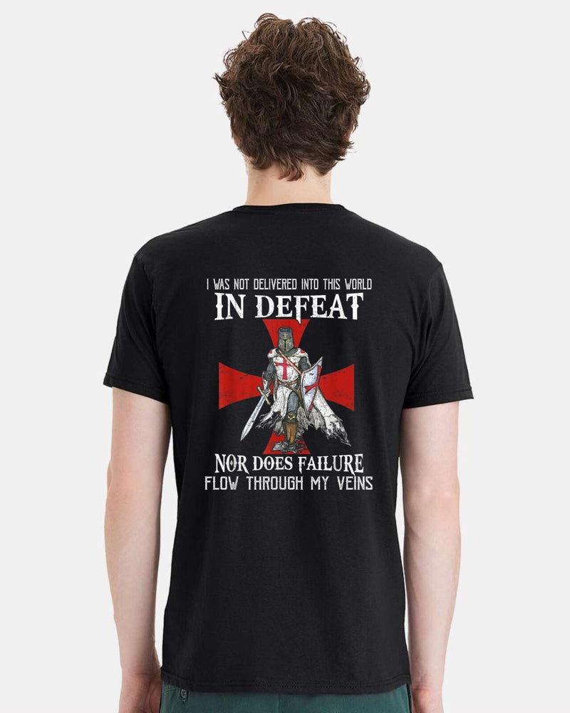 Christian Mens T-shirt Jesus Not Delivered in Defeat Short Sleeve Jesus Shirt