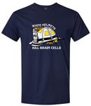Firefighter Tshirt - White Helmet Kill Brain Cells Fire Department Tshirt Fire
