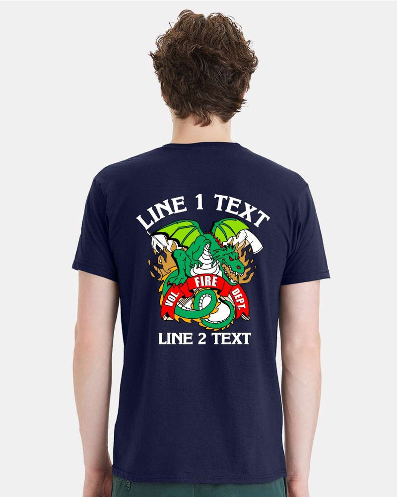 Volunteer Fire Dept. Dragon Short Sleeve Custom Shirt
