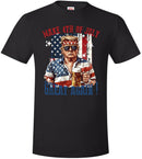 Trump Shirt Make 4th of July Great Again Beer Printed Trump Tshirt MAGA DOGE
