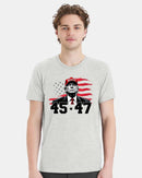 Trump 45 47 Making America Great Again Short sleeve T-shirt FREE BUMPER STICKER