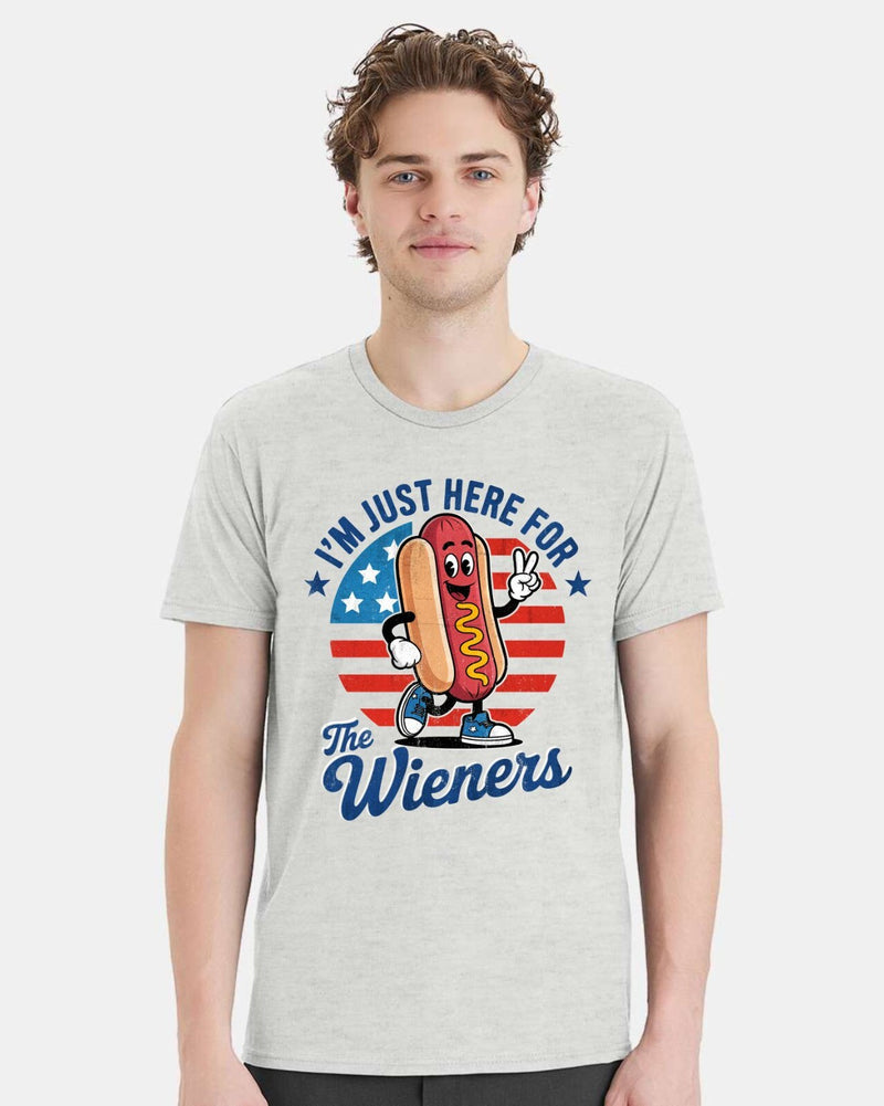 4th of July T-Shirt Independence Day Tshirt I'm Just Here for the Weiners Shirt
