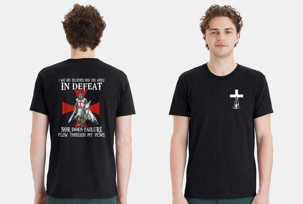 Christian Mens T-shirt Nor does Failure Flow through my Viens Short Sleeve Shirt