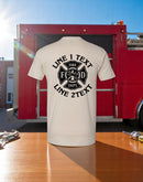 Firefighter T-Shirt Custom Maltese Cross with your text Short Sleeve Fire Shirt