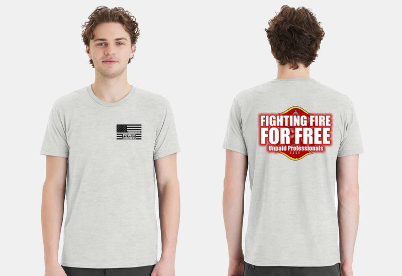 Firefighter T-shirt Fighting Fire for Free Printed Firefighter Shirt with Front