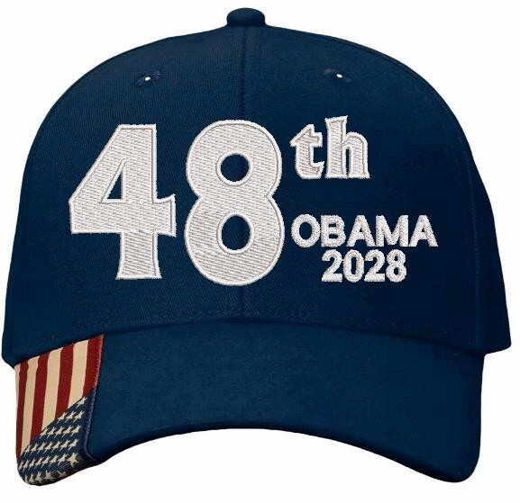 Obama 2028 Hat - Adjustable 48th President of the United States Embroidered Hat