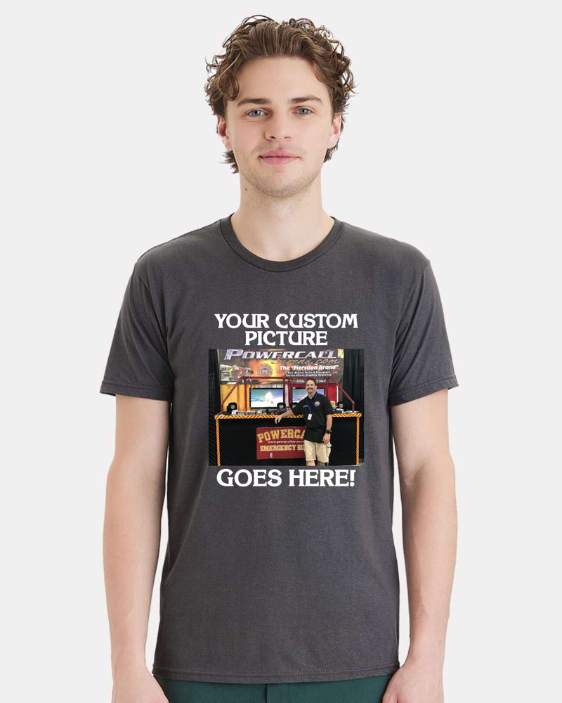 Firefighter Tshirt - Custom Image Firefighter Printed Tshirt with your image