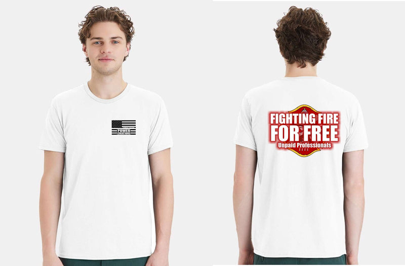 Firefighter Tshirt Fighting Fire for Free Volunteer Firefighter Printed Shirt