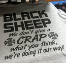 Firefighter Tshirt - Black Sheep "We're doing it our way" Fire Department Tshirt
