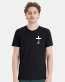 Christian Mens T-shirt Be Strong in the Lord and the Power Short Sleeve Shirt