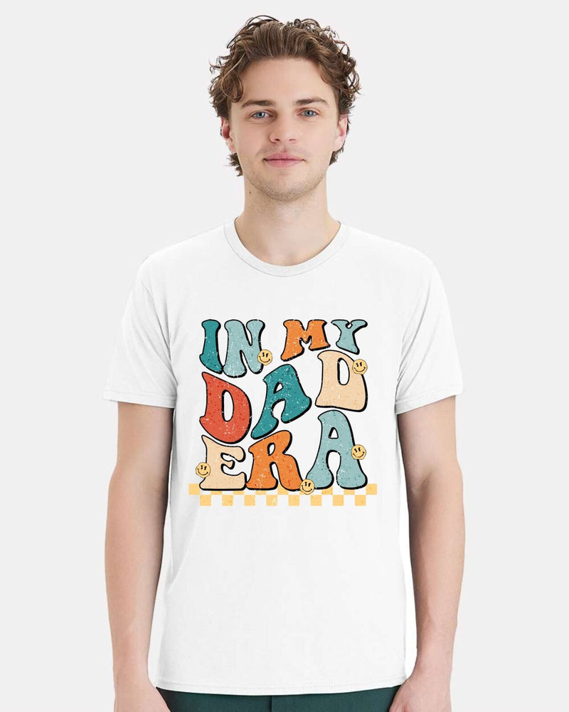 Fathers Day Tshirt - IN MY DAD ERA Doing Dad Sh*t Printed Tshirt & Free Sticker