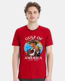 Trump Tshirt Gulf of America Printed Short Sleeve Tshirt Trump 2025 MAGA MAHA