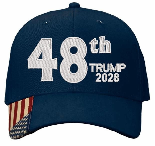 Trump 2028 Hat President 48th Make America Great Again MAGA Adjustable Ball Cap