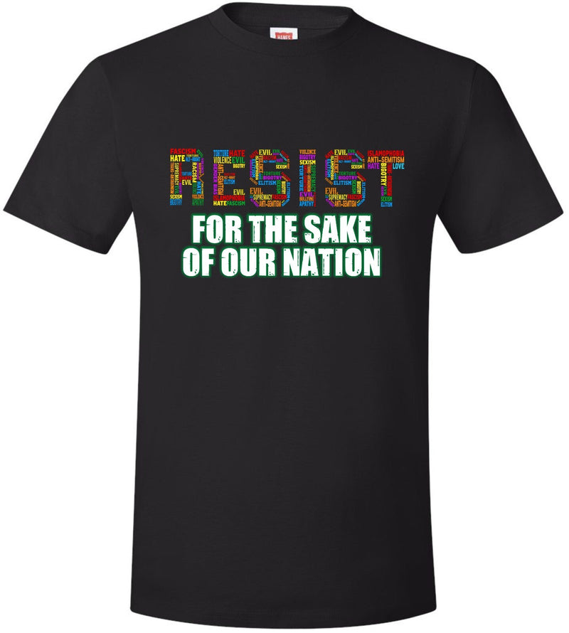 Resist Tshirt Anti Trump Multi Color Not My President Printed Political Tshirt