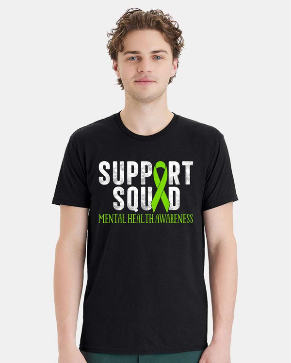Mental Health Awareness Tshirt and FREE Sticker - Mental Health Support Squad