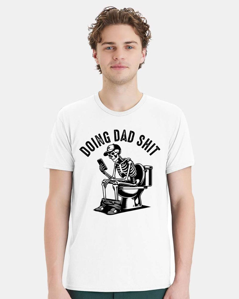 Doing Dad Sh*t Funny Fathers Day Gift For Father T shirt BLACK Logo Humor Gifts