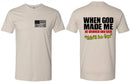 Christian Men's T-shirt When God Made Me This'll Be Fun Inspirational Tee Shirt