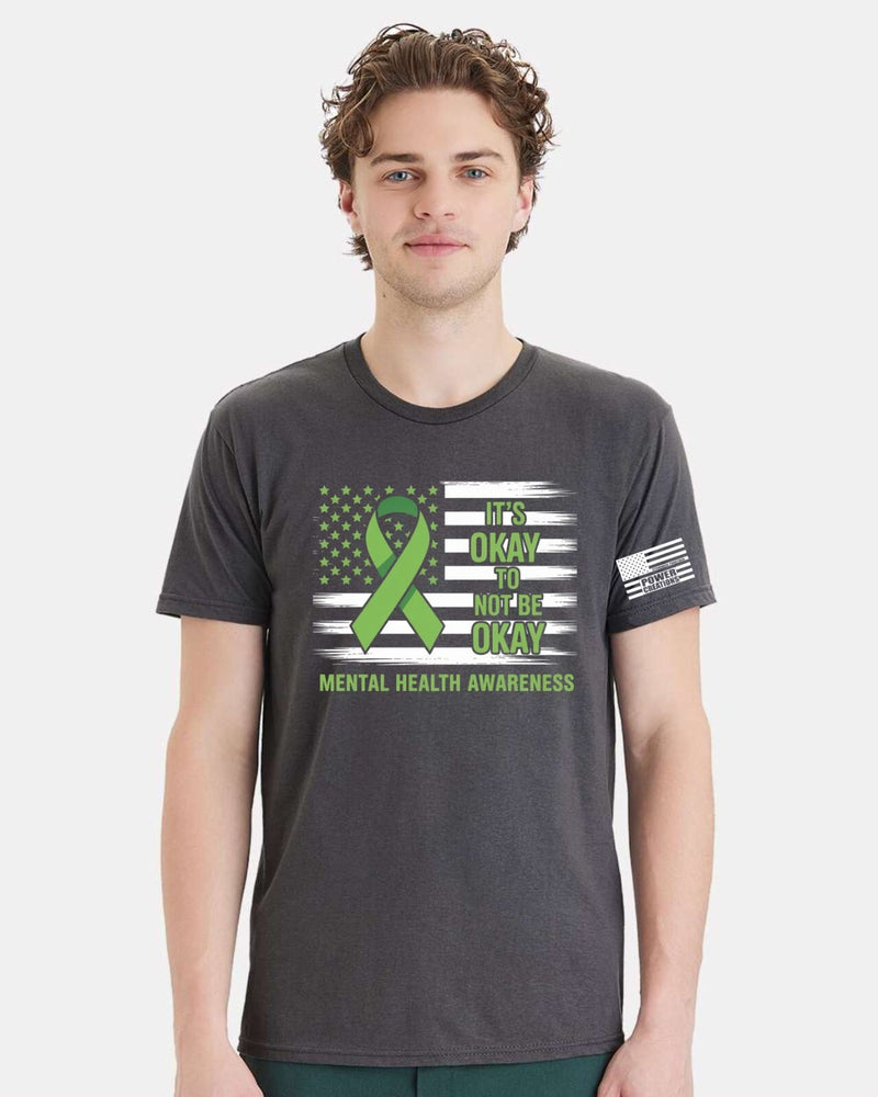 Mental Health Awareness Tshirt - It's OK to NOT be OK Tshirt and FREE STICKER