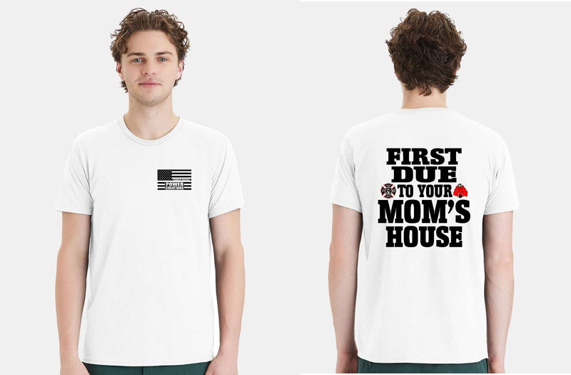 Firefighter Tshirt Balls Deep in your First Due Printed Firefighter Shirt
