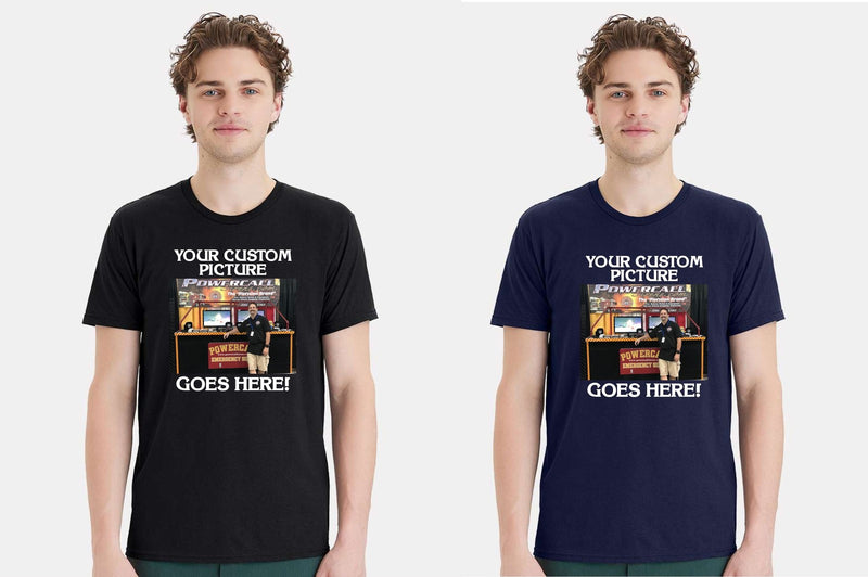Customized  Firefighter or Trade T-shirt with your image on the front