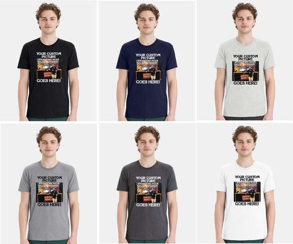 Firefighter Tshirt - Custom Image Firefighter Printed Tshirt with your image