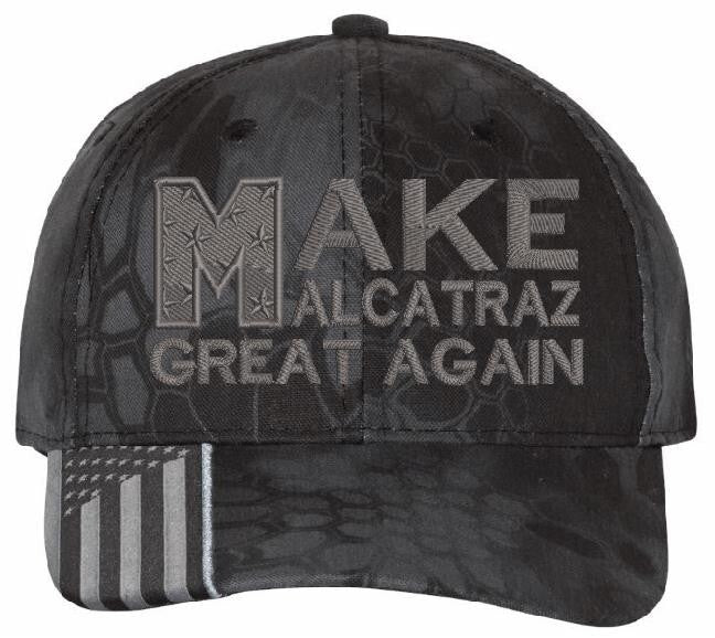 Make Alcatraz Great Again Hat Embroidered Adjustable Hat TYPHOON Adjustable Hat