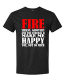 Firefighter Tshirt - Fire Sirens Grovers Federal Q Fire Department Tshirt Fire