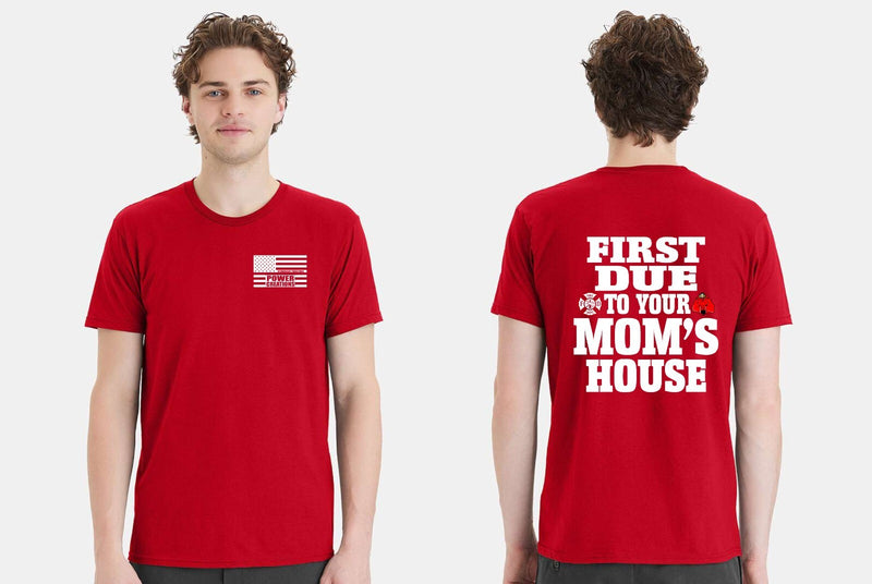 Firefighter Tshirt Balls Deep in your First Due Printed Firefighter Shirt