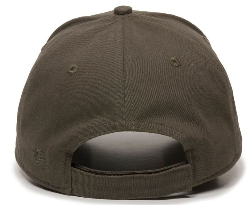 Make Alcatraz Great Again Hat TEXT Version Embroidered Adjustable Olive Green