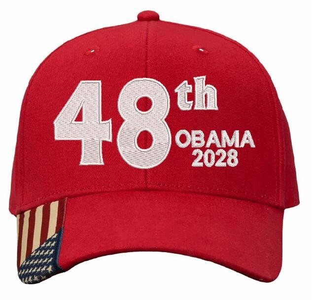 Obama 2028 Hat - Adjustable 48th President of the United States Embroidered Hat
