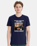 Firefighter Tshirt - Custom Image Firefighter Printed Tshirt with your image