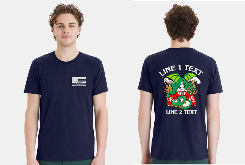 Volunteer Fire Dept. Dragon Short Sleeve Custom Shirt