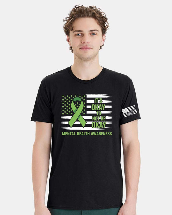 Mental Health Awareness Tshirt - It's OK to NOT be OK Tshirt and FREE STICKER