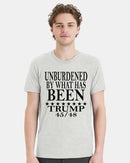 Trump 2028 T-Shirt Unburdened by what has BEEN Short Sleeve Ash or Black Tshirt